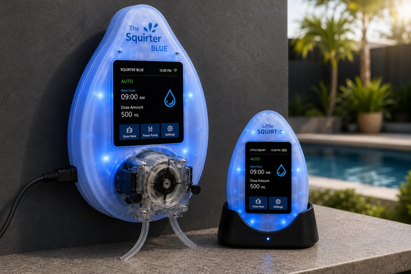 The Squirter Blue prototype render