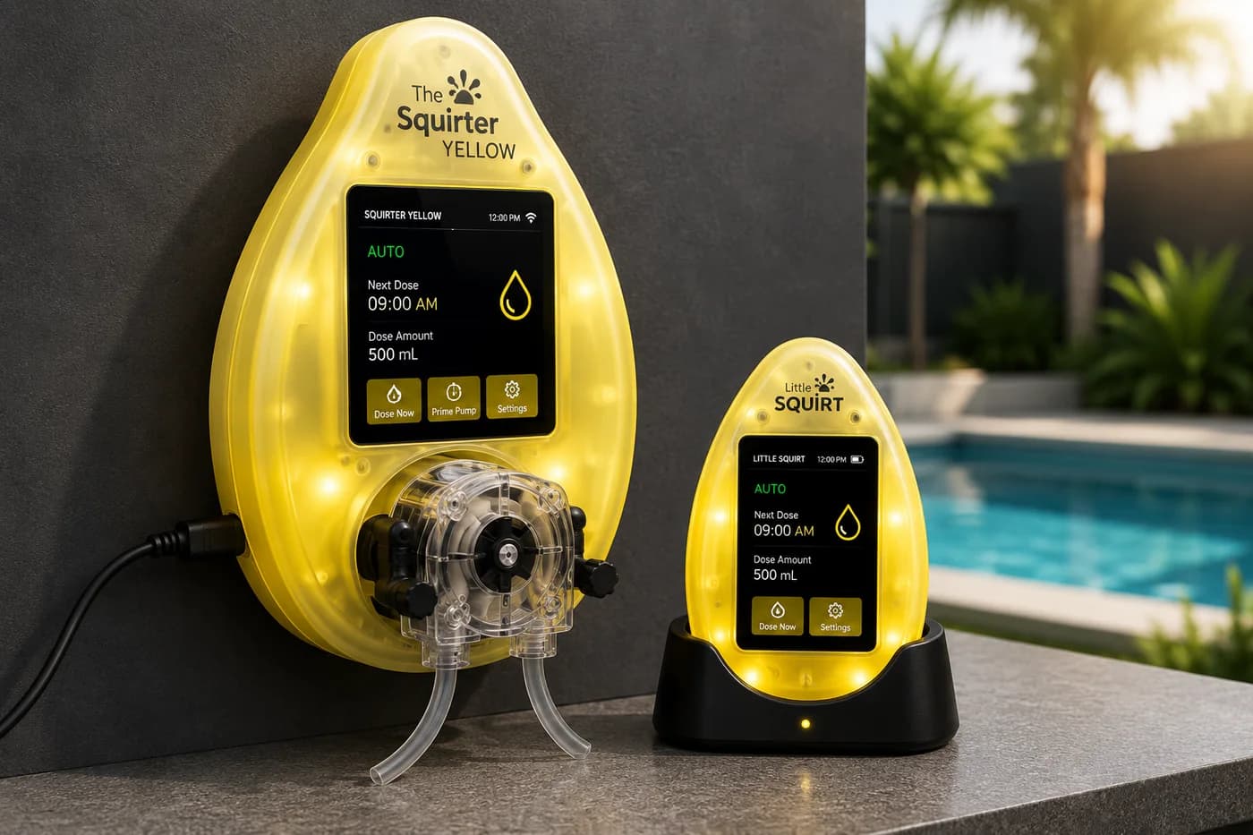 The Squirter Yellow prototype render